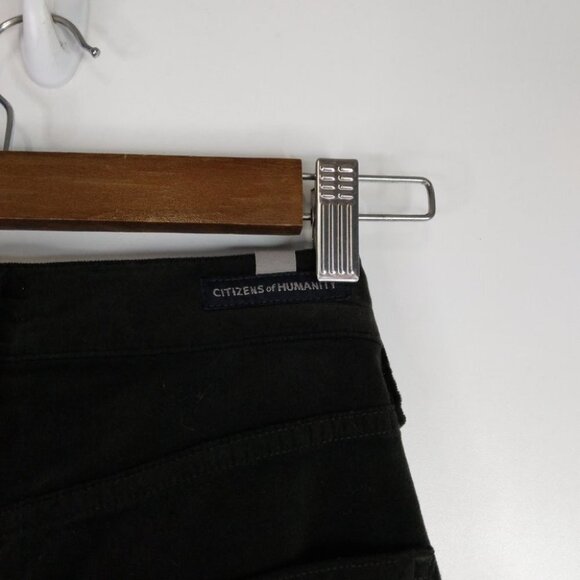 Citizens Of Humanity Cara High Rise Cigarette Ankle Green Velvet 24 - Picture 9 of 12